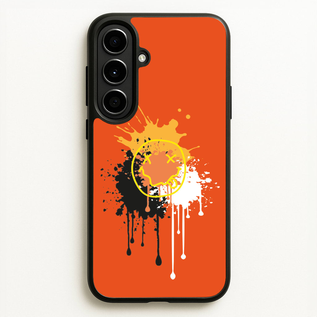 Orange Graffiti - Skate Aesthetic   - Skate Aesthetic Phone Case for Galaxy A56