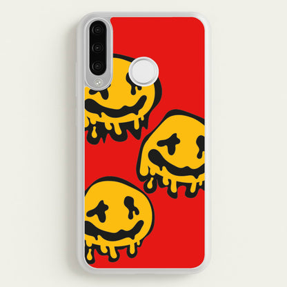Dripping Smiley - Skate Aesthetic   - Skate Aesthetic Phone Case for Huawei P30 Lite