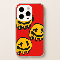Dripping Smiley - Skate Aesthetic   - Skate Aesthetic Phone Case for iPhone 15 Pro
