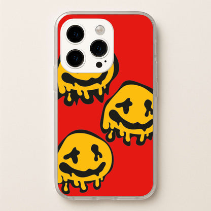 Dripping Smiley - Skate Aesthetic   - Skate Aesthetic Phone Case for iPhone 15 Pro
