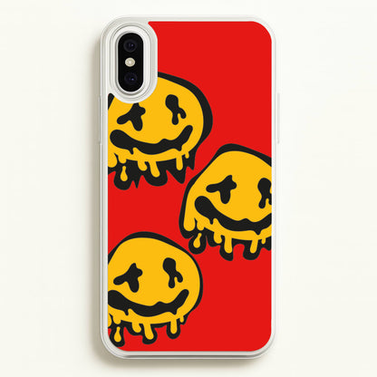 Dripping Smiley - Skate Aesthetic   - Skate Aesthetic Phone Case for iPhone XS Max