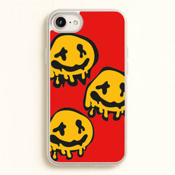Dripping Smiley - Skate Aesthetic   - Skate Aesthetic Phone Case for iPhone 6 Plus / 7 Plus / 8 Plus