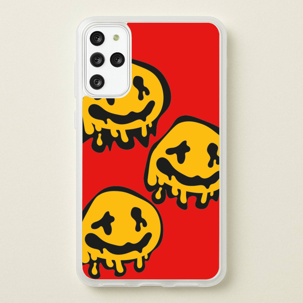 Dripping Smiley - Skate Aesthetic   - Skate Aesthetic Phone Case for Galaxy S20 Plus