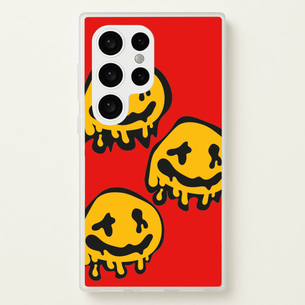 Dripping Smiley - Skate Aesthetic   - Skate Aesthetic Phone Case for Galaxy S24 Ultra