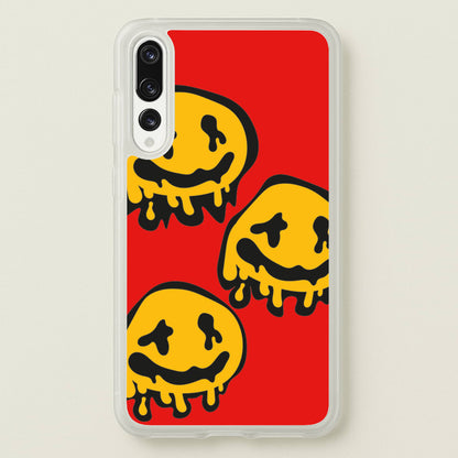 Dripping Smiley - Skate Aesthetic   - Skate Aesthetic Phone Case for Huawei P20 Pro