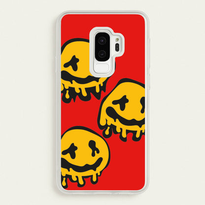 Dripping Smiley - Skate Aesthetic   - Skate Aesthetic Phone Case for Galaxy S9 Plus
