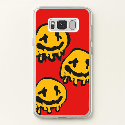 Dripping Smiley - Skate Aesthetic   - Skate Aesthetic Phone Case for Galaxy S8 Plus