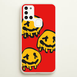 Dripping Smiley - Skate Aesthetic   - Skate Aesthetic Phone Case for Galaxy A21s