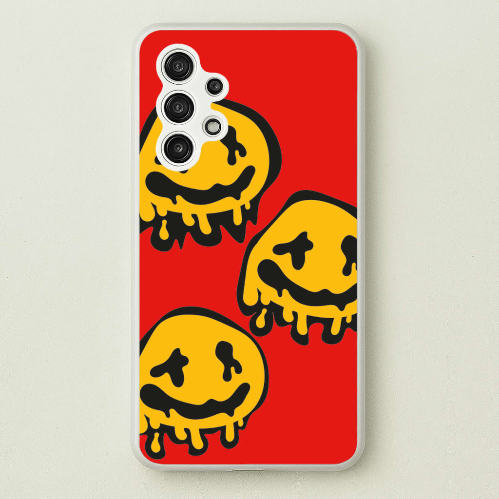 Dripping Smiley - Skate Aesthetic   - Skate Aesthetic Phone Case for Galaxy A13