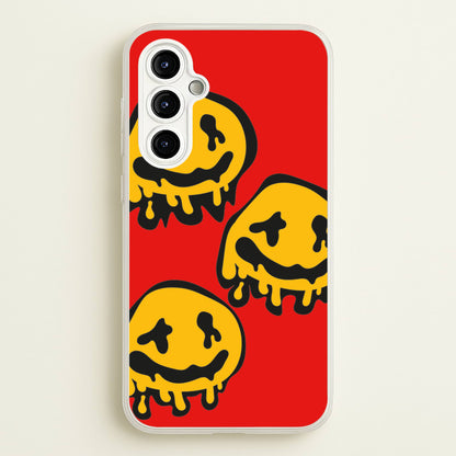Dripping Smiley - Skate Aesthetic   - Skate Aesthetic Phone Case for Galaxy A54