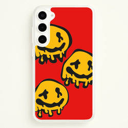 Dripping Smiley - Skate Aesthetic   - Skate Aesthetic Phone Case for Galaxy S23