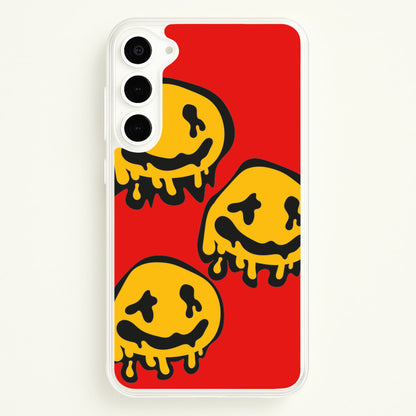 Dripping Smiley - Skate Aesthetic   - Skate Aesthetic Phone Case for Galaxy S23
