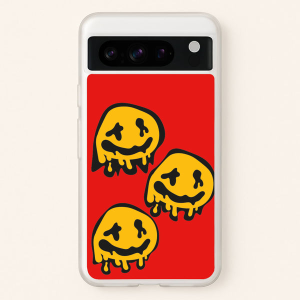 Dripping Smiley - Skate Aesthetic   - Skate Aesthetic Phone Case for Google Pixel 8 Pro
