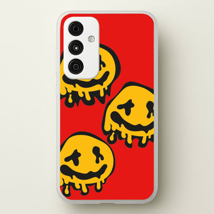 Dripping Smiley - Skate Aesthetic   - Skate Aesthetic Phone Case for Galaxy A35