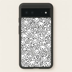 White Skulls - Skate Aesthetic   - Skate Aesthetic Phone Case for Google Pixel 6