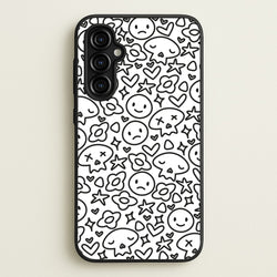 White Skulls - Skate Aesthetic   - Skate Aesthetic Phone Case for Galaxy A54