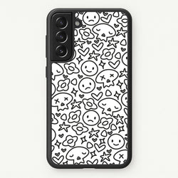 White Skulls - Skate Aesthetic   - Skate Aesthetic Phone Case for Galaxy S22