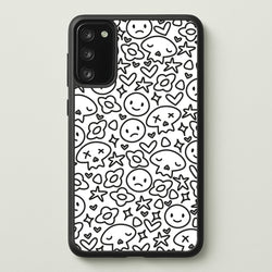 White Skulls - Skate Aesthetic   - Skate Aesthetic Phone Case for Galaxy S20