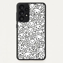 White Skulls - Skate Aesthetic   - Skate Aesthetic Phone Case for Galaxy A53