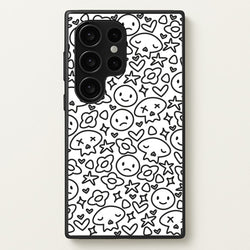 White Skulls - Skate Aesthetic   - Skate Aesthetic Phone Case for Galaxy S24 Ultra