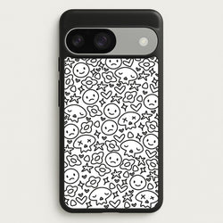 White Skulls - Skate Aesthetic   - Skate Aesthetic Phone Case for Google Pixel 9 / 9 Pro