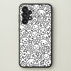 White Skulls - Skate Aesthetic   - Skate Aesthetic Phone Case for Galaxy A13