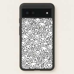 White Skulls - Skate Aesthetic   - Skate Aesthetic Phone Case for Google Pixel 7a