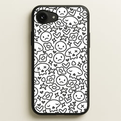 White Skulls - Skate Aesthetic   - Skate Aesthetic Phone Case for iPhone 16e