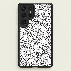 White Skulls - Skate Aesthetic   - Skate Aesthetic Phone Case for Galaxy S23 Ultra