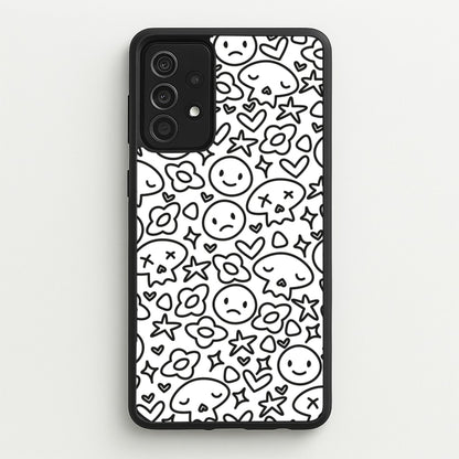 White Skulls - Skate Aesthetic   - Skate Aesthetic Phone Case for Galaxy A52 / A52s