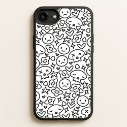 White Skulls - Skate Aesthetic   - Skate Aesthetic Phone Case for iPhone 6 / 7 / 8 / SE