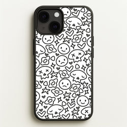 White Skulls - Skate Aesthetic   - Skate Aesthetic Phone Case for iPhone 13