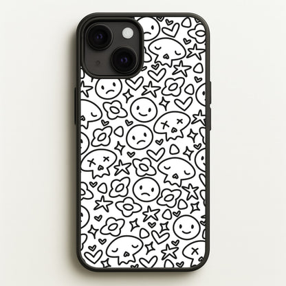 White Skulls - Skate Aesthetic   - Skate Aesthetic Phone Case for iPhone 13 Mini