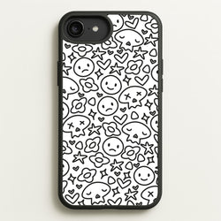 White Skulls - Skate Aesthetic   - Skate Aesthetic Phone Case for iPhone 6 Plus / 7 Plus / 8 Plus