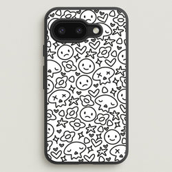 White Skulls - Skate Aesthetic   - Skate Aesthetic Phone Case for Google Pixel 9a