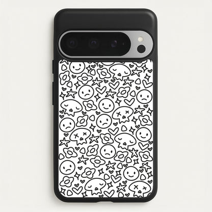 White Skulls - Skate Aesthetic   - Skate Aesthetic Phone Case for Google Pixel 9 Pro XL
