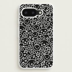 Black Skulls - Skate Aesthetic   - Skate Aesthetic Phone Case for Google Pixel 9a