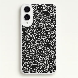 Black Skulls - Skate Aesthetic   - Skate Aesthetic Phone Case for Galaxy S25 Edge