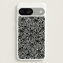 Black Skulls - Skate Aesthetic   - Skate Aesthetic Phone Case for Google Pixel 9 / 9 Pro