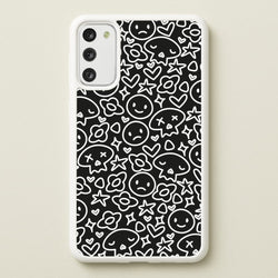 Black Skulls - Skate Aesthetic   - Skate Aesthetic Phone Case for Galaxy S20FE
