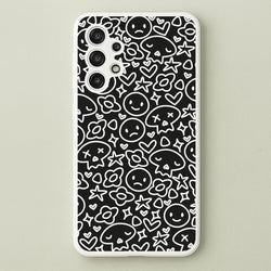 Black Skulls - Skate Aesthetic   - Skate Aesthetic Phone Case for Galaxy A13