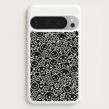 Black Skulls - Skate Aesthetic   - Skate Aesthetic Phone Case for Google Pixel 9 Pro XL