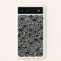 Black Skulls - Skate Aesthetic   - Skate Aesthetic Phone Case for Google Pixel 7a