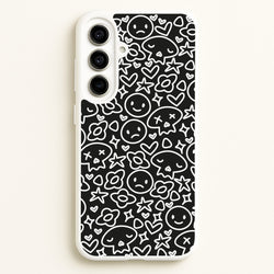 Black Skulls - Skate Aesthetic   - Skate Aesthetic Phone Case for Galaxy A56
