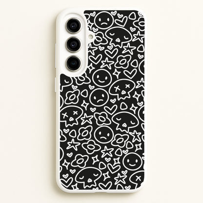Black Skulls - Skate Aesthetic   - Skate Aesthetic Phone Case for Galaxy A56