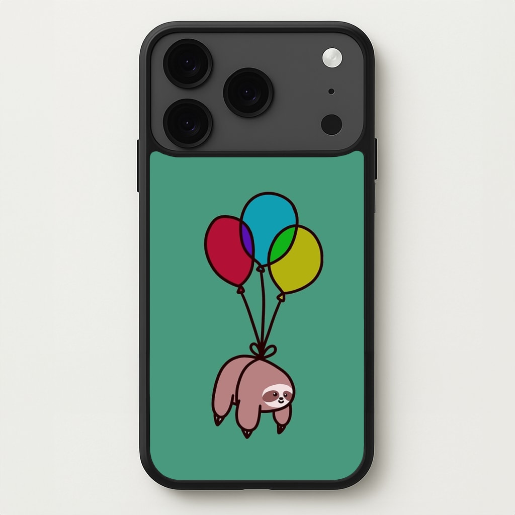 Balloon Sloth Phone Case for iPhone 17 Pro Max