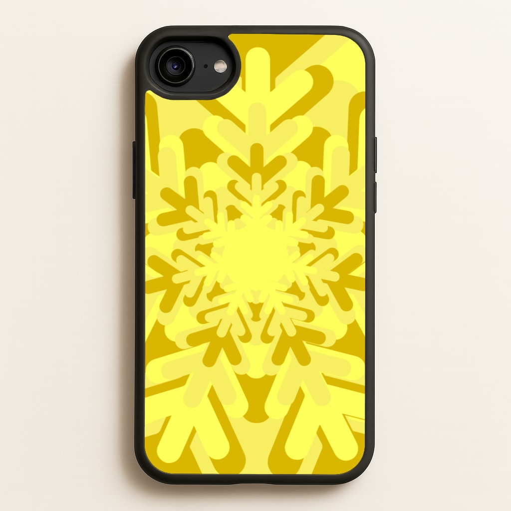 Yellow - Colourful Snowflakes  - Colourful Snowflakes Phone Case for iPhone 6 / 7 / 8 / SE