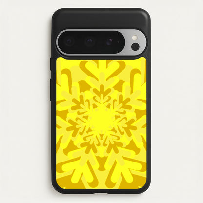 Yellow - Colourful Snowflakes  - Colourful Snowflakes Phone Case for Google Pixel 9 Pro XL