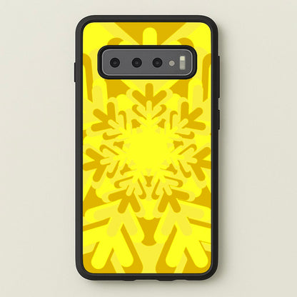 Yellow - Colourful Snowflakes  - Colourful Snowflakes Phone Case for Galaxy S10