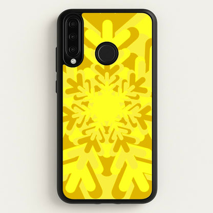 Yellow - Colourful Snowflakes  - Colourful Snowflakes Phone Case for Huawei P30 Lite